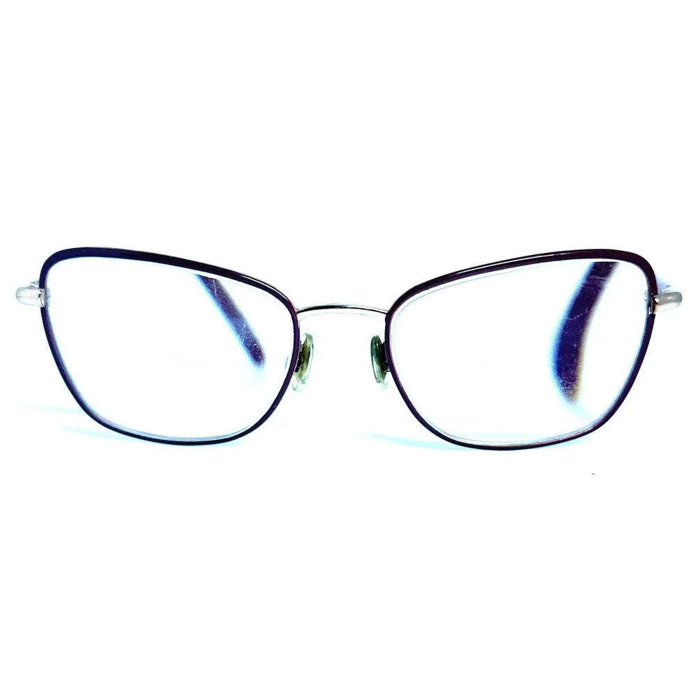 Longchamp LO2155 772 Gold Burgundy‎ Cat Eye Eyeglasses Frames 53-18-140 Womens